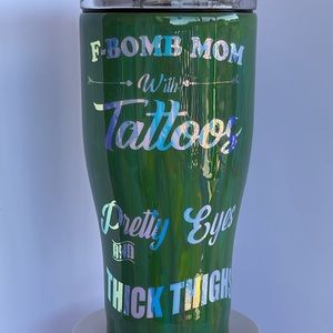 30 oz S.S Green Dirty Pour Custom Tumbler